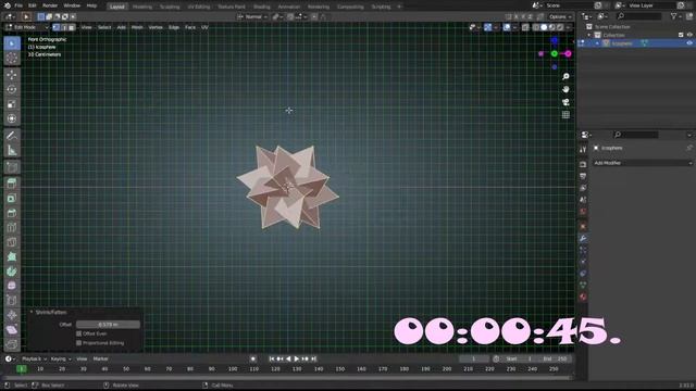 Satisfying Tetrahedron Star Loop Animation - 2 minutes challenge (Blender 2.92 Tutorials available) смотреть онлайн