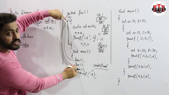 Auto Storage class explanation with best examples | C Programming смотреть онлайн