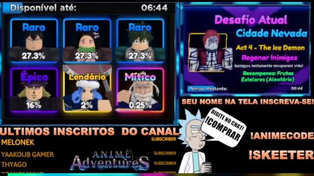 LIVE ANIME ADVENTURES BANNER - ROBLOX смотреть онлайн