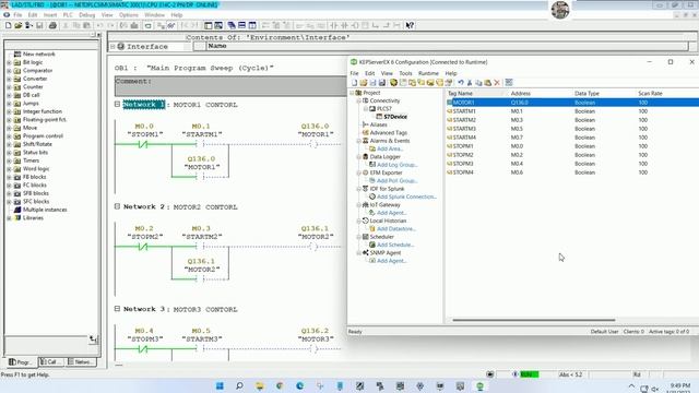 How to use NetToPLCSIM of PLC S7-300 with KepServerEX OPC Server and Client смотреть онлайн