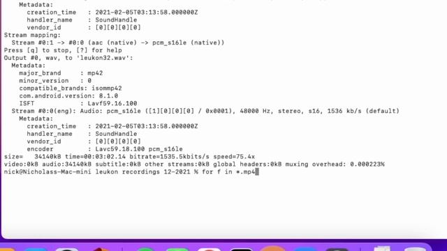 Extracting wav from mp4 using FFMPEG смотреть онлайн