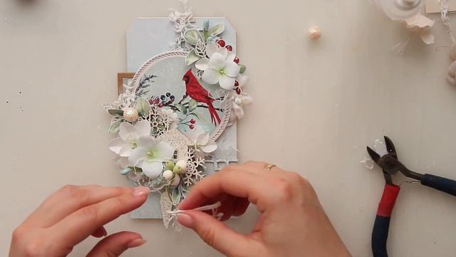 Tutorial step-by-step "Christmas card" from Maria Chesnokova/ Мастер-класс по новогодней открытке смотреть онлайн