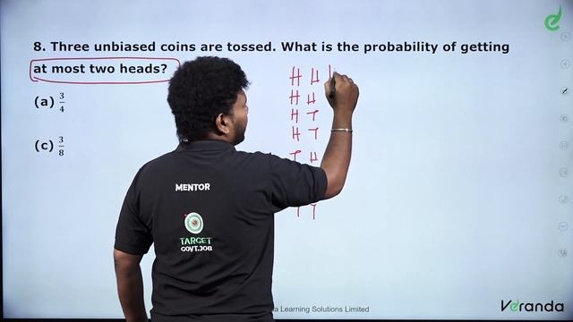Probability part 2 - Aptitude by Arunan | SSC Exam Coaching | VERANDA RACE смотреть онлайн
