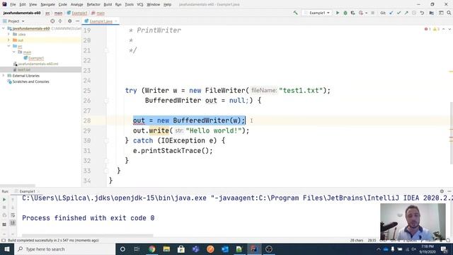 Java Fundamentals - Lesson 60 - Writing and reading from files смотреть онлайн