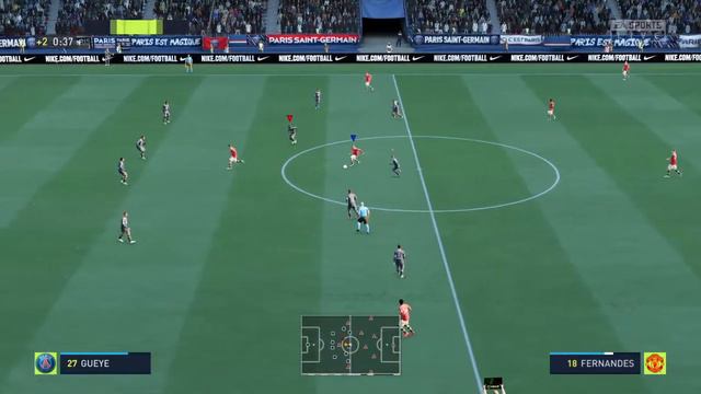FIFA 22 PSG Vs MANCHESTER UNITED || PS4 slim Gameplay смотреть онлайн