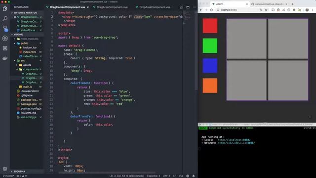 Vue Components. Componentes de terceros. Drag & drop (II) [19] смотреть онлайн