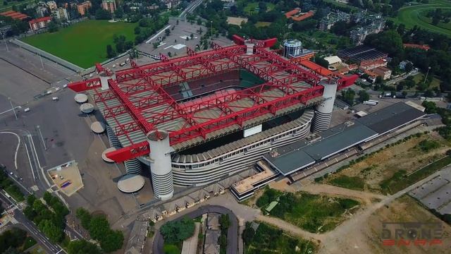 Giuseppe Meazza Stadium / Inter Milan, Italy ?? - by drone [4K] смотреть онлайн