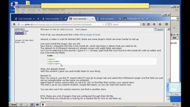 How To install PCREsearch RegEx Plugin into TotalCommander смотреть онлайн