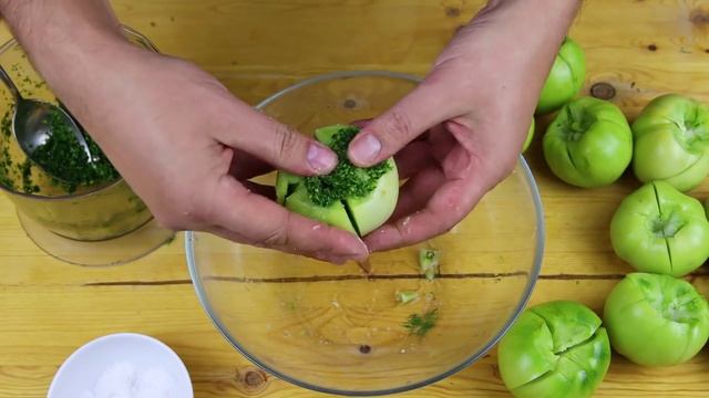 Зеленые помидоры по-грузински с зеленью смотреть онлайн