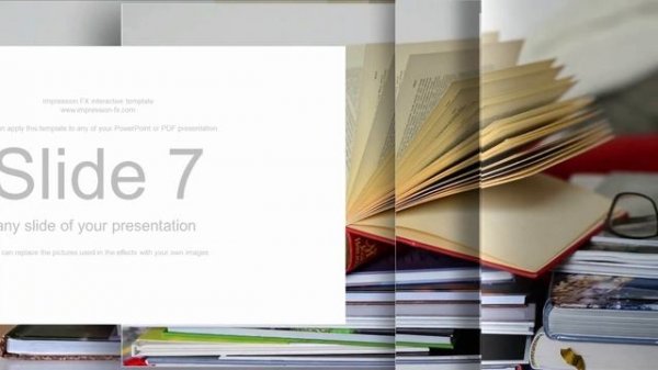Interactive presentation template "Books" / Интерактивный шаблон презентации "Книги"