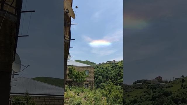 СТРАННОЕ явление РАДУГА в ясную СОЛНЕЧНУЮ ПОГОДУ #shorts смотреть онлайн