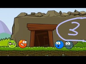 КРАСНЫЙ ШАРИК:погоня за сокровищами#3.Пещера.Игра Ball tales the holy treasure на Солоденький Улитка