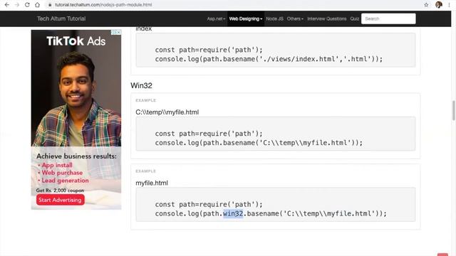 Node JS Path Module | Path Module | path.resolve | path.join | path.normalize | Node JS Tutorial смотреть онлайн