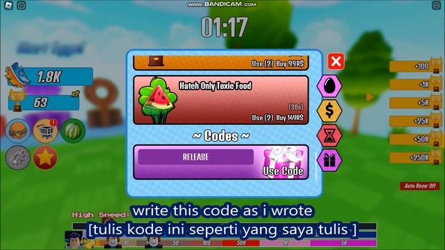*ALL CODES WORK* [?3M Egg!] Fat Race Clicker! ROBLOX | 15 NOV 2022 смотреть онлайн