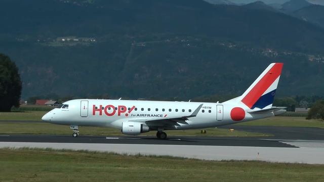 HOP! Embraer ERJ-170STD takeoff @ Brnik airport ( LJU/LJLJ ) HD смотреть онлайн