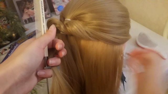 Прическа небрежные хвосты / Легкий хвост / Простая прическа смотреть онлайн