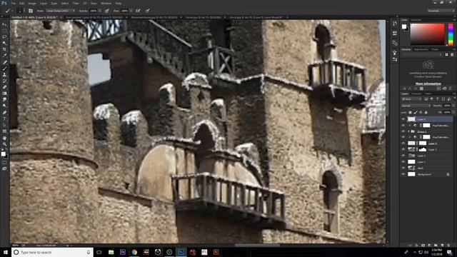 The Castle Matte painting | Photo Manipulation | Photoshop tutorial смотреть онлайн