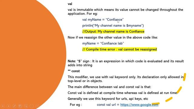Kotlin (Variables, naming conventions, constructor, lazy ) by Diwakar смотреть онлайн