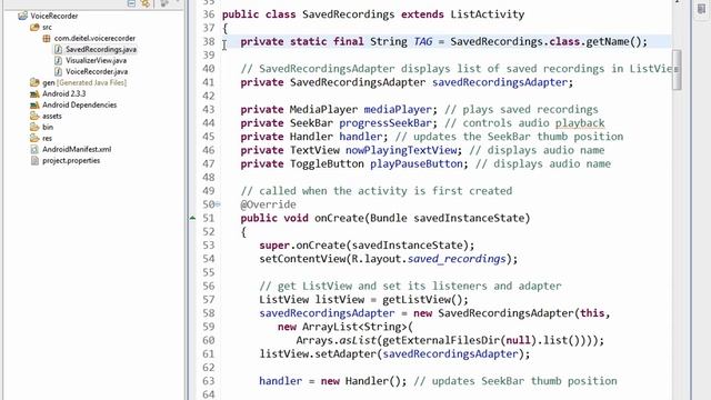 Lesson16 19 SavedRecordings java package statement, import sta смотреть онлайн