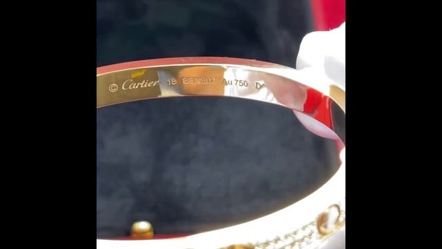 Unboxing Video | Cartier Love Bracelet, Diamond-Pave Yellow Gold, Diamonds