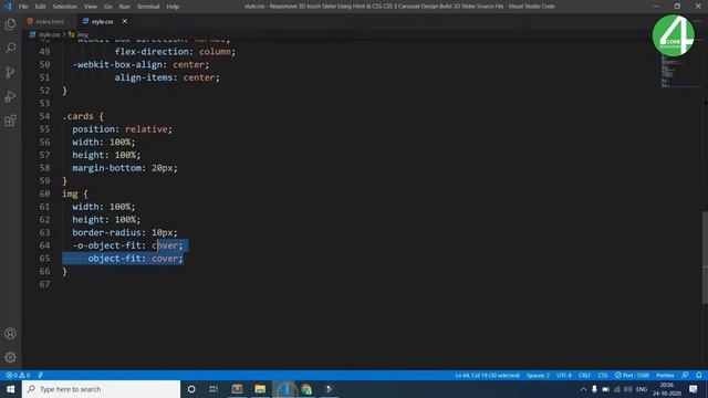 Responsive 3D Touch Slider Using Html & CSS | CSS 3 Carousel Design | Build 3D Slider | Tutorial смотреть онлайн