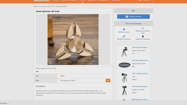 HAND SPINNER 50 EUROS - 8 EUROS! ARNAQUE OU PAS ? AMAZON смотреть онлайн