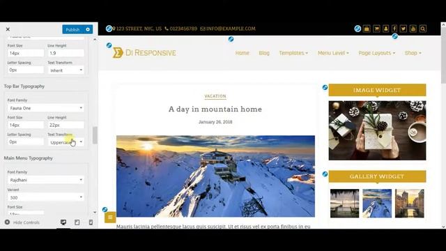 Typography Options - Di Responsive WordPress Theme - latest смотреть онлайн