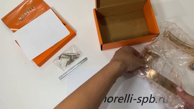 Дверные ручки Morelli "ПАЛАЦЦО - II" MH-02 SG/GP Цвет - Матовое золото/золото смотреть онлайн