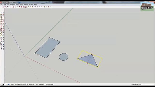 Using the SketchUp Scale Tool to Modify 2d Objects | SketchUp Essentials #4 смотреть онлайн