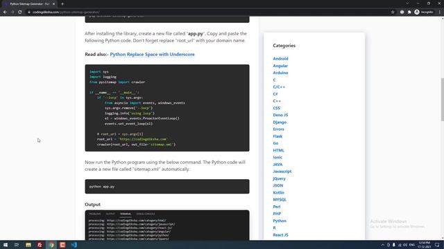 Python Sitemap Generator - Full Source Code смотреть онлайн