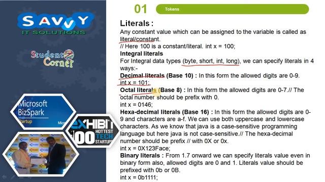 Programming in JAVA - Java Tokens смотреть онлайн