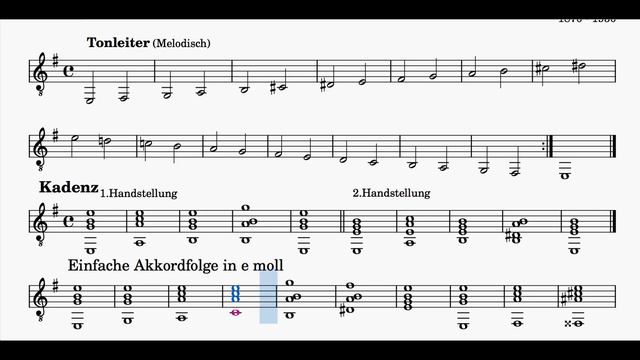 Guitar School, Book 1B, Page 24 Scale, Arpeggios, Chord Progressions in E Minor by Heinrich Albert смотреть онлайн