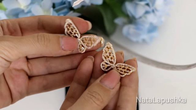 Милые серьги-бабчки от #UMODE