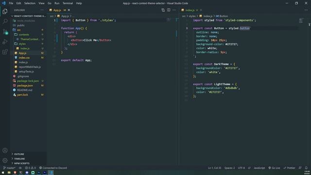 React Theme Selector with Styled Components & Context API смотреть онлайн
