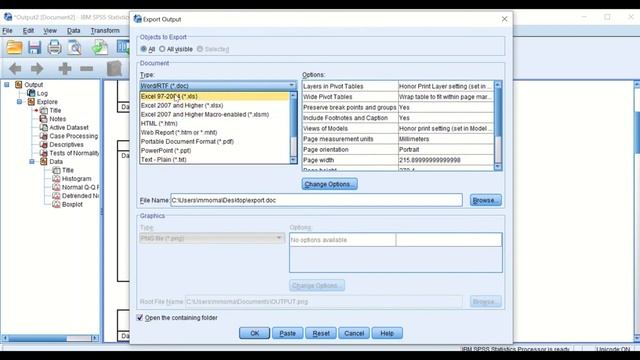 How to export SPSS Statistical Output plots, graphs and tables into Word, Excel PowerPoint and PDF смотреть онлайн