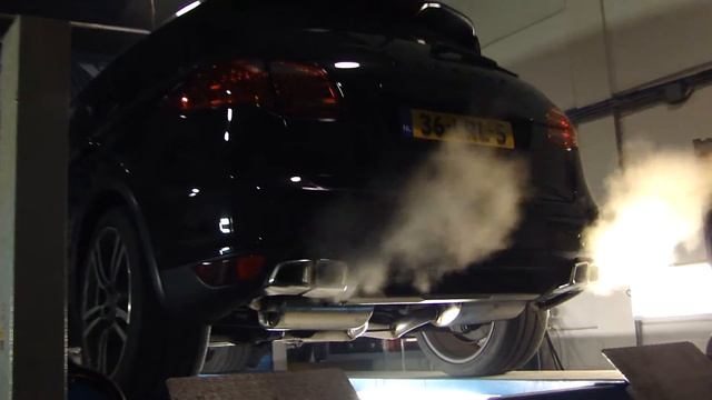PORSCHE CAYENNE TURBO SOUND  EXHAUST SPORTUITLAAT   UITLAAT BY MAXIPERFORMANCE  Nl