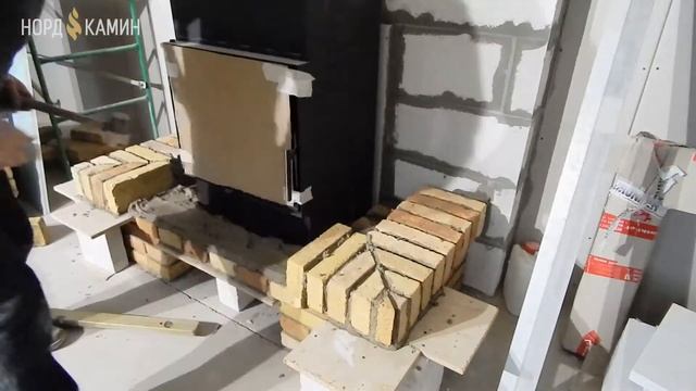 ? Монтаж камина Romotop под ключ с облицовкой [Студия Отражение - VideoReflex]