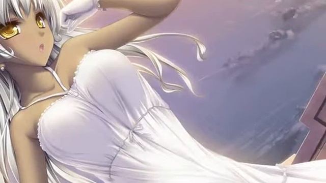 Белоснежная. Вся в белом, словно облачко, симпатичная анимашка кружится в танце. смотреть онлайн