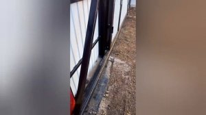 Откатные ворота с калиткой своими руками