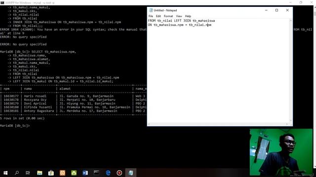 Tutorial MySQL Inner & Outer Join (Right & Left) смотреть онлайн