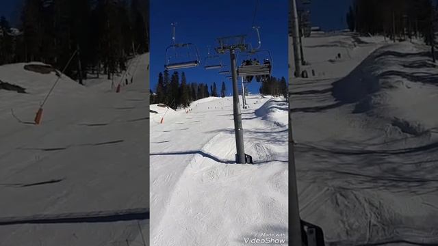 Лаура, горный приют "Пихтовый", вид с канатки H. смотреть онлайн