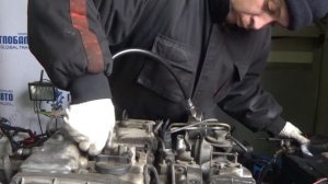 Проверка компрессии в двигателе D4CB 3645642 Sorento 145 л.с. CRDI