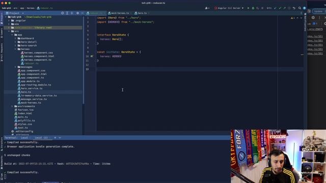 Tour of Hero a ngrx - paso 1 de 5 - Creando un state y el reducer смотреть онлайн