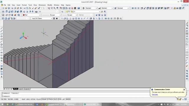 How to build a L-Type Stairs with AutoCAD - Architecture | Auto Cad Tutorials смотреть онлайн