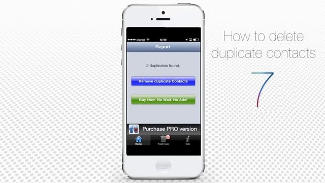 How to Delete Duplicate Contacts on iPhone and iPad (iOS7) смотреть онлайн