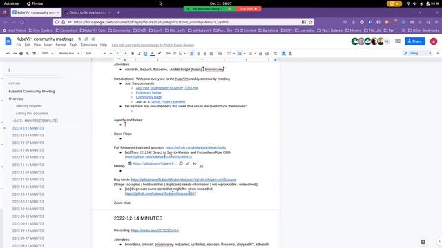 KubeVirt Community Meeting 2022-12-21 смотреть онлайн