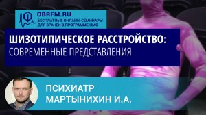 Психиатр Мартынихин И.А.: Шизотипическое расстройство: современные представления