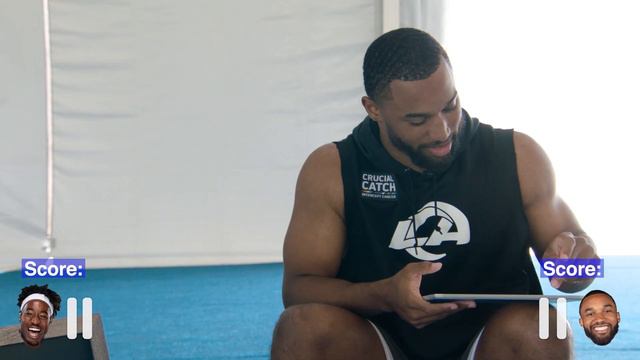 How well do Rams OLB Ogbo Okoronkwo & LB Justin Hollins know each other? | The Teammate Game Ep. 1 смотреть онлайн