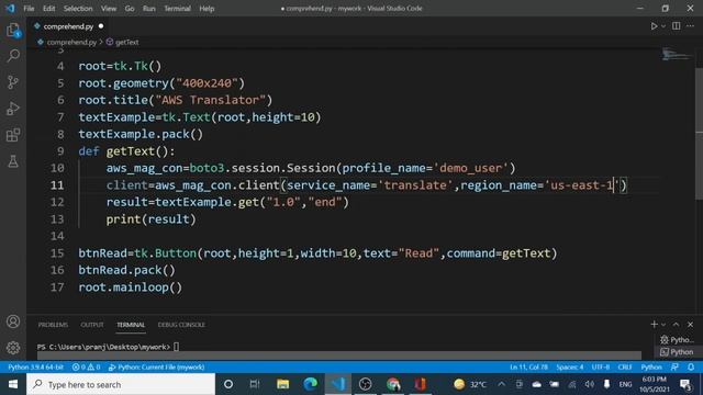 AWS Mini-Project-3 : A Translator using AWS Translate and Boto3 | AWS Tutorials | смотреть онлайн