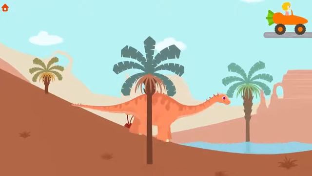 Fun Jurassic Dig Kids Games - Find All Hidden Dinosaur Bones With Cute Vehicles - Kid Dinosaur Game смотреть онлайн
